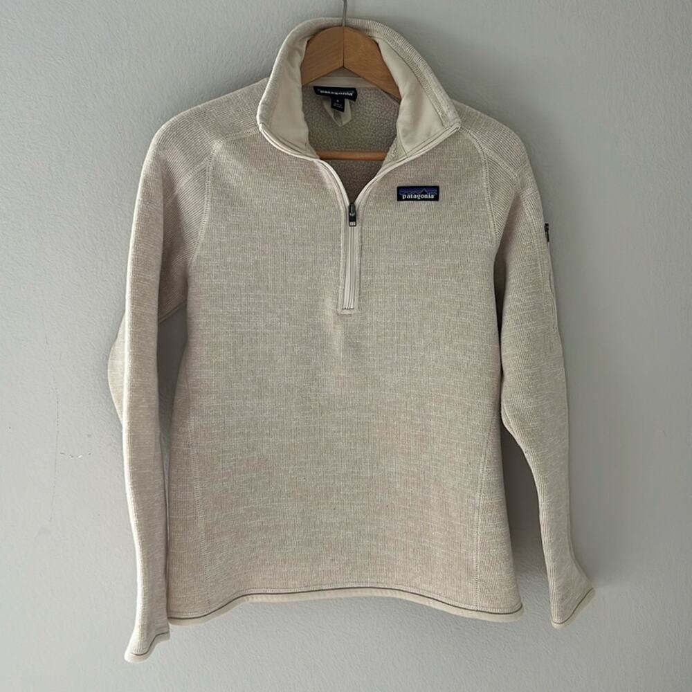 Patagonia Cream Half-Zip Pullover Jacket